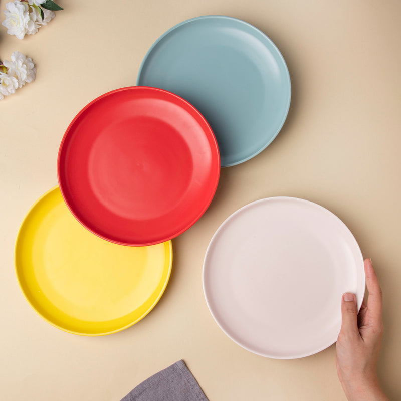 Solid Colored Snack Plate Large - Serving plate, snack plate, dessert plate | Plates for dining & home decor