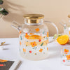 Florid Glass Teapot Large- Kettle for tea, pot for coffee, teapot | Jug for Dining table & Home decor