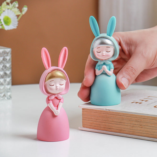 Mini Bunny Doll Showpiece - Showpiece | Home decor item | Room decoration item
