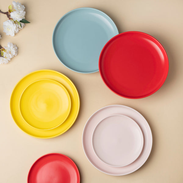 Solid Colored Snack Plate Large - Serving plate, snack plate, dessert plate | Plates for dining & home decor