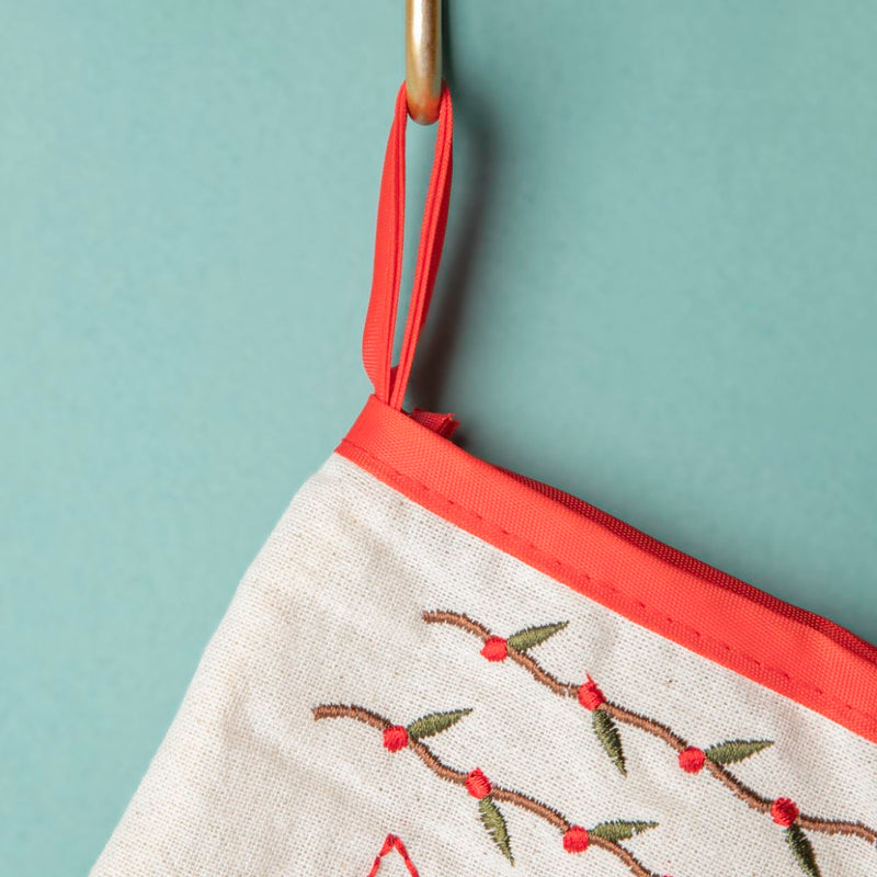 Santa Patterned Christmas Oven Mitt