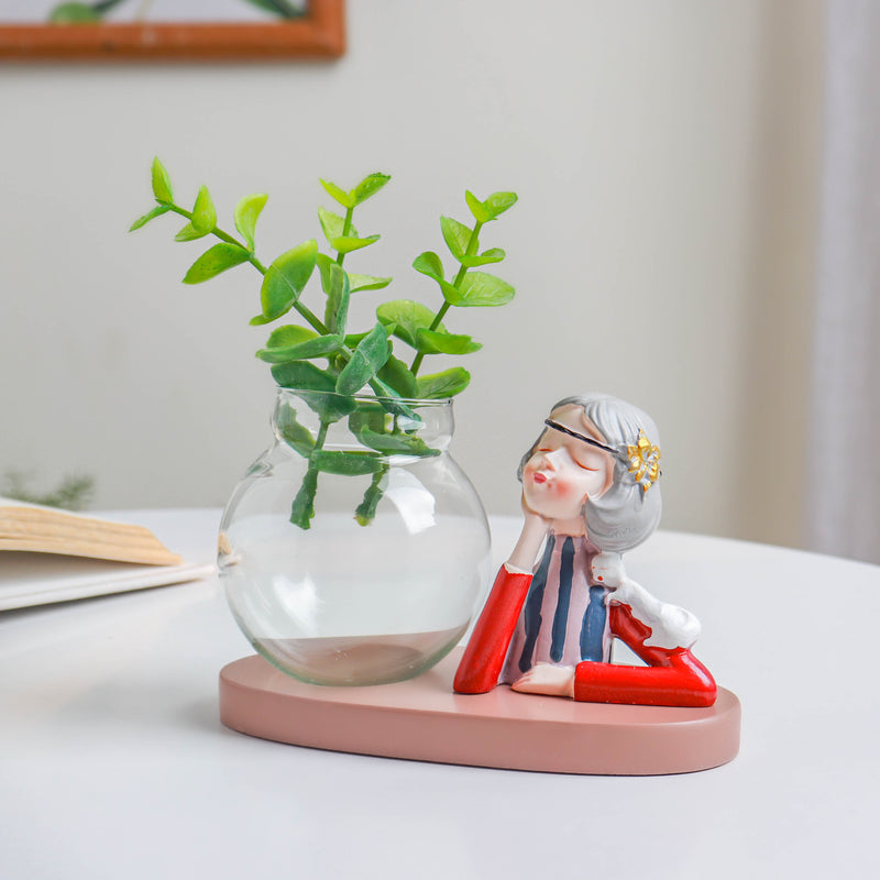 Vintage Figurine Vase - Showpiece | Home decor item | Room decoration item