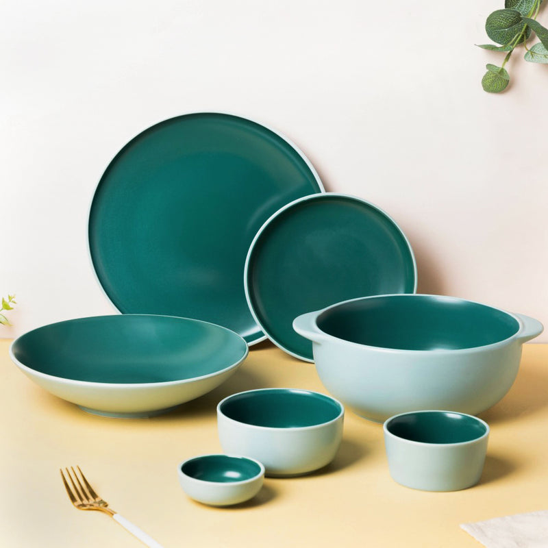 Zoella Green 33 Piece Dinner Set For 6