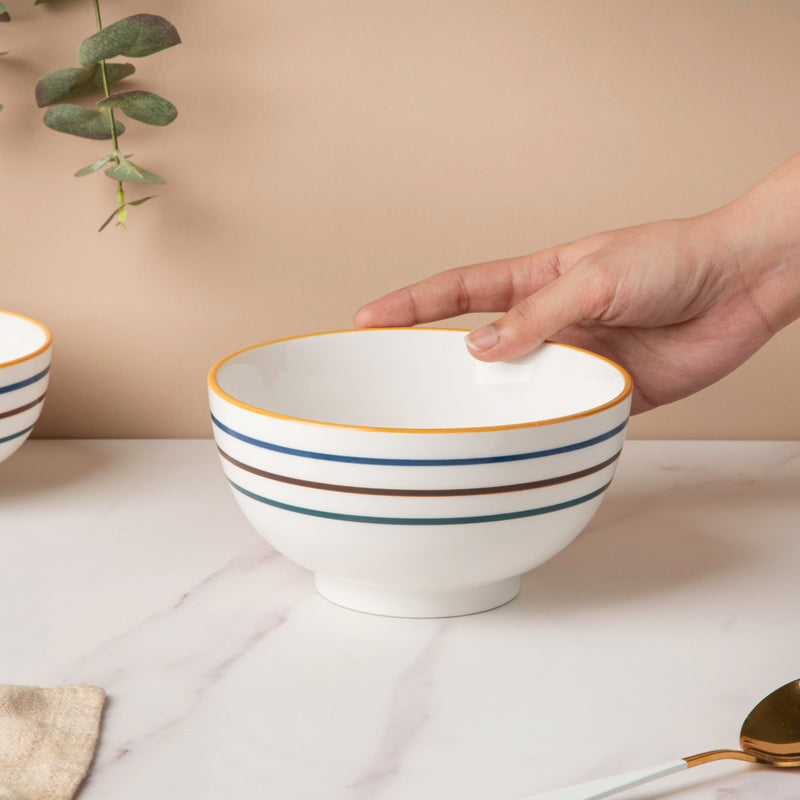 Feliz Curry Bowl 800 ml - Bowl, ceramic bowl, serving bowls, noodle bowl, salad bowls, curry bowl, bowl for snacks, large serving bowl | Bowls for dining table & home decor