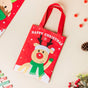 Reindeer Christmas Tote Bag Red