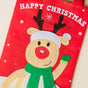 Reindeer Christmas Tote Bag Red