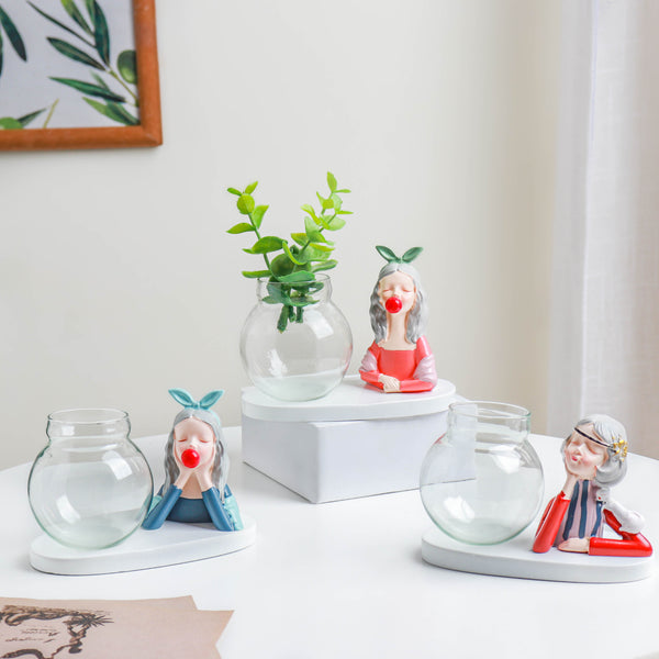Vintage Figure Vase - Showpiece | Home decor item | Room decoration item