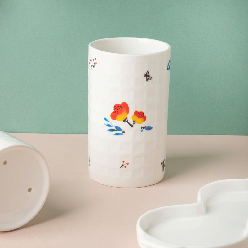 Floral Chopstick Holder Set of 3 - Kitchen Tool