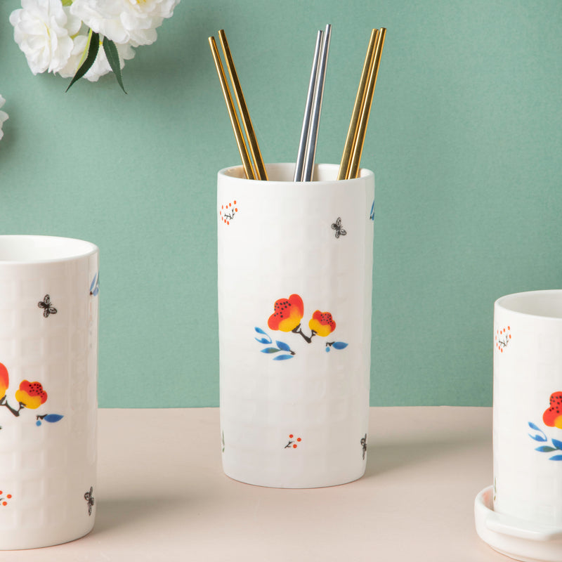 Floral Chopstick Holder Set of 3 - Kitchen Tool