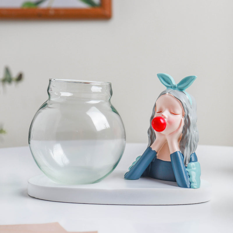 Vintage Figure Vase - Showpiece | Home decor item | Room decoration item