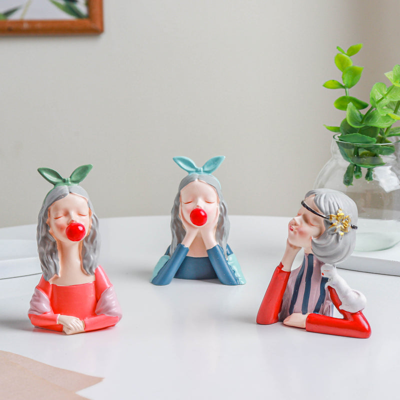 Vintage Figure Vase - Showpiece | Home decor item | Room decoration item