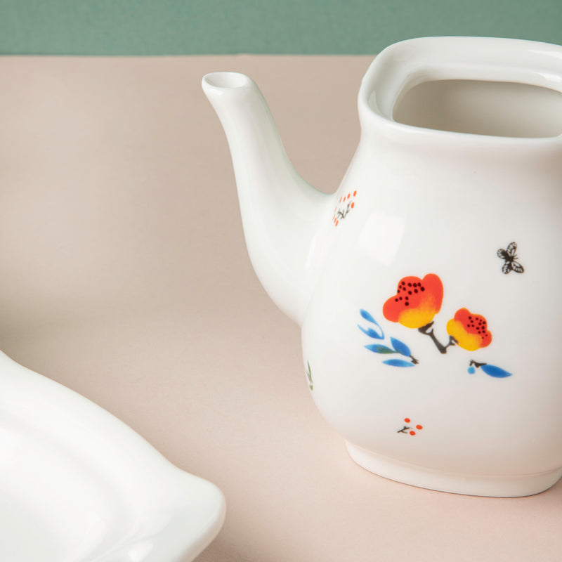 Floral Condiment Kettle Set Of 3