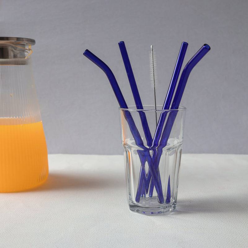 Glass Drinking Straw Set of 4