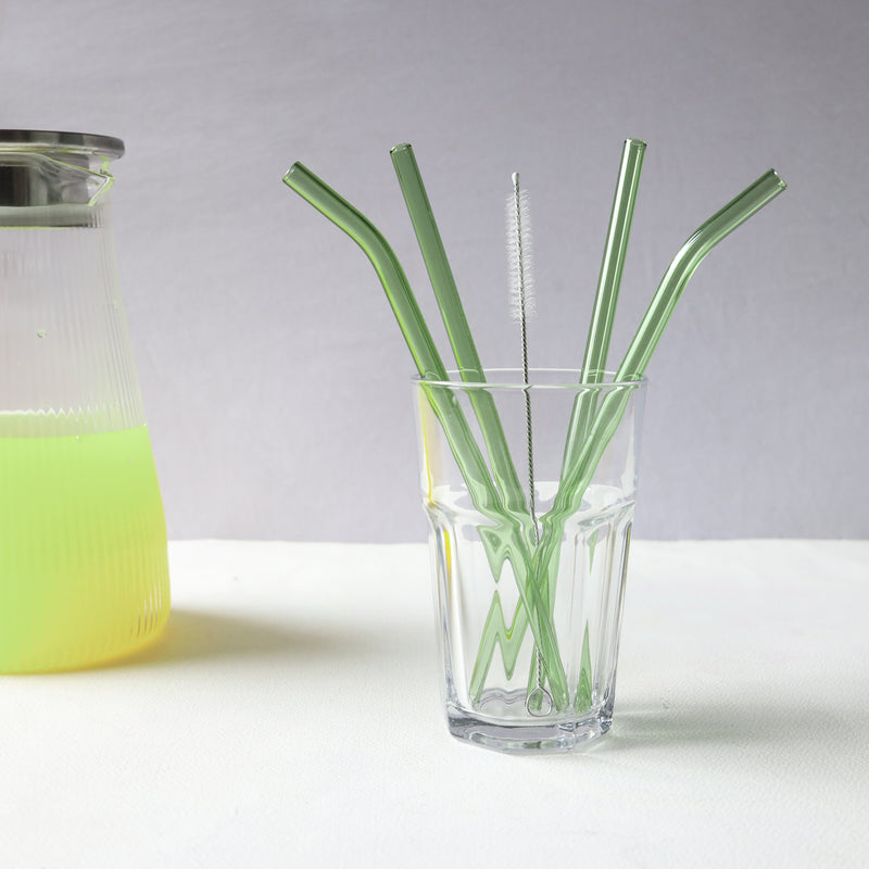 Glass Drinking Straw Set of 4