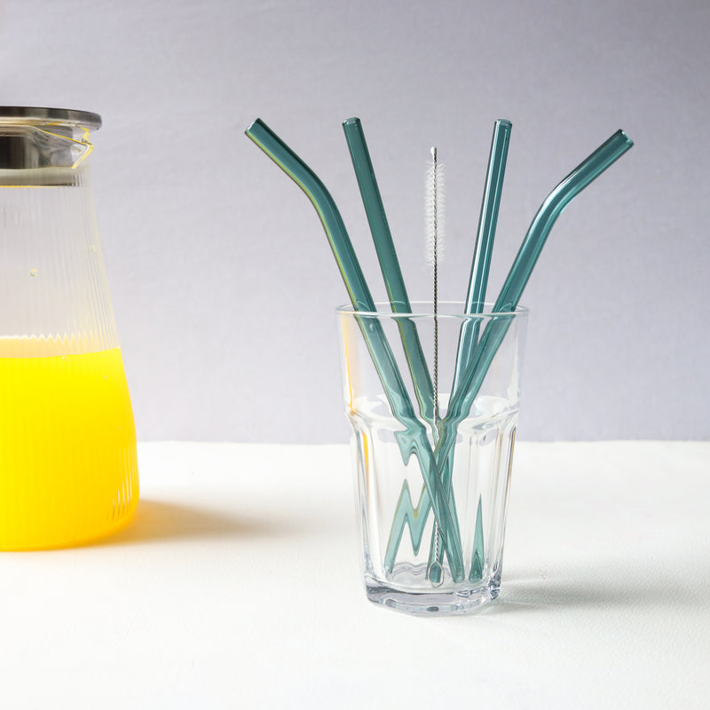 Glass Straw Set of 4