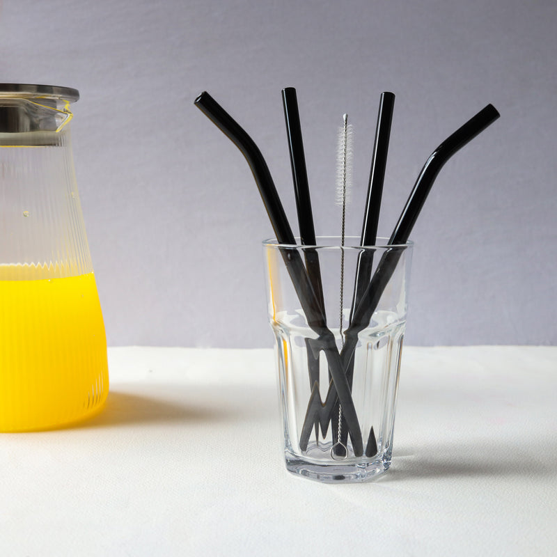 Reusable Glass Straw Set of 4