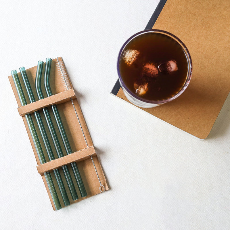 Glass Straw Set of 4