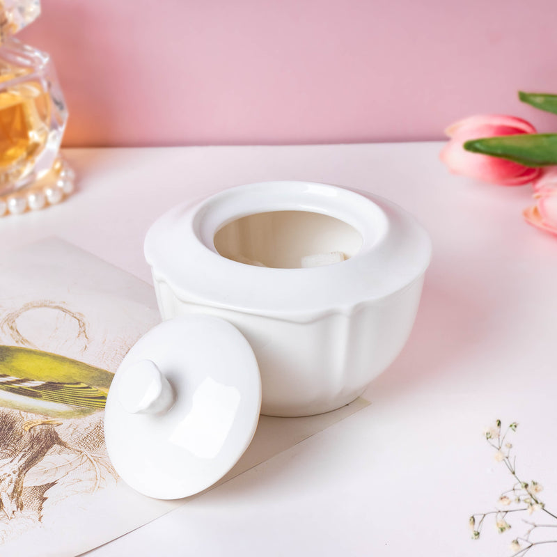 Serena White Truffle Sugar Cube Pot 300 ml - Jar