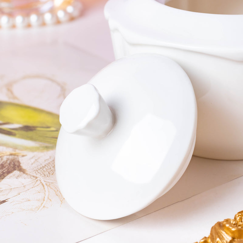 Serena White Truffle Sugar Cube Pot 300 ml - Jar