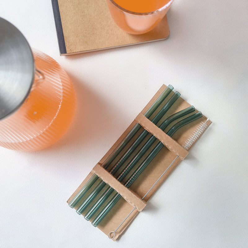 Glass Straw Set of 4