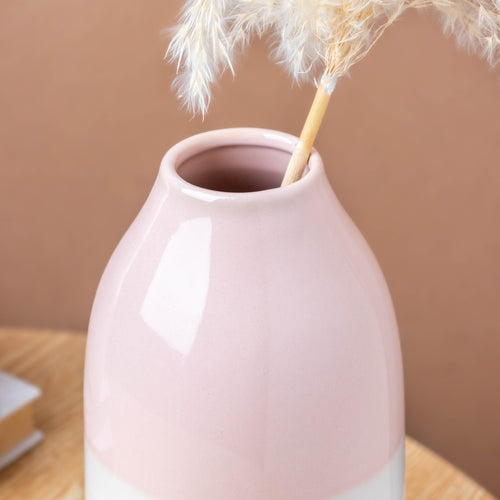 Pink Flower Vase - Flower vase for home decor, office and gifting | Home decoration items
