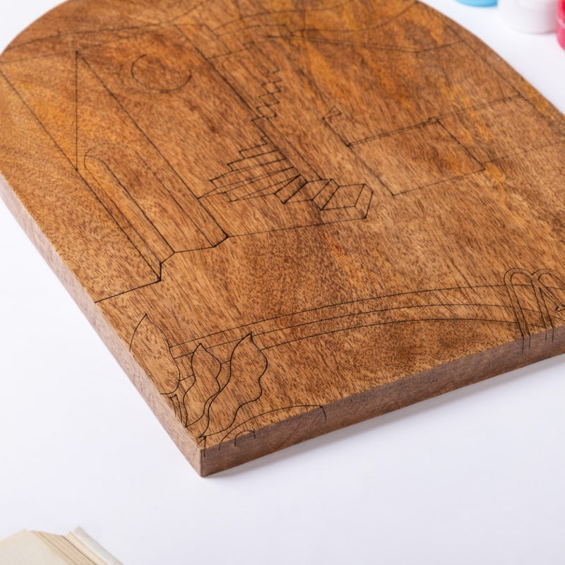 Modern House Wooden DIY Paint Kit 13x10 Inch