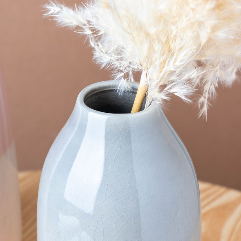 Dual Toned Flower Vase - Ceramic flower vase for home decor, office and gifting | Room decoration items