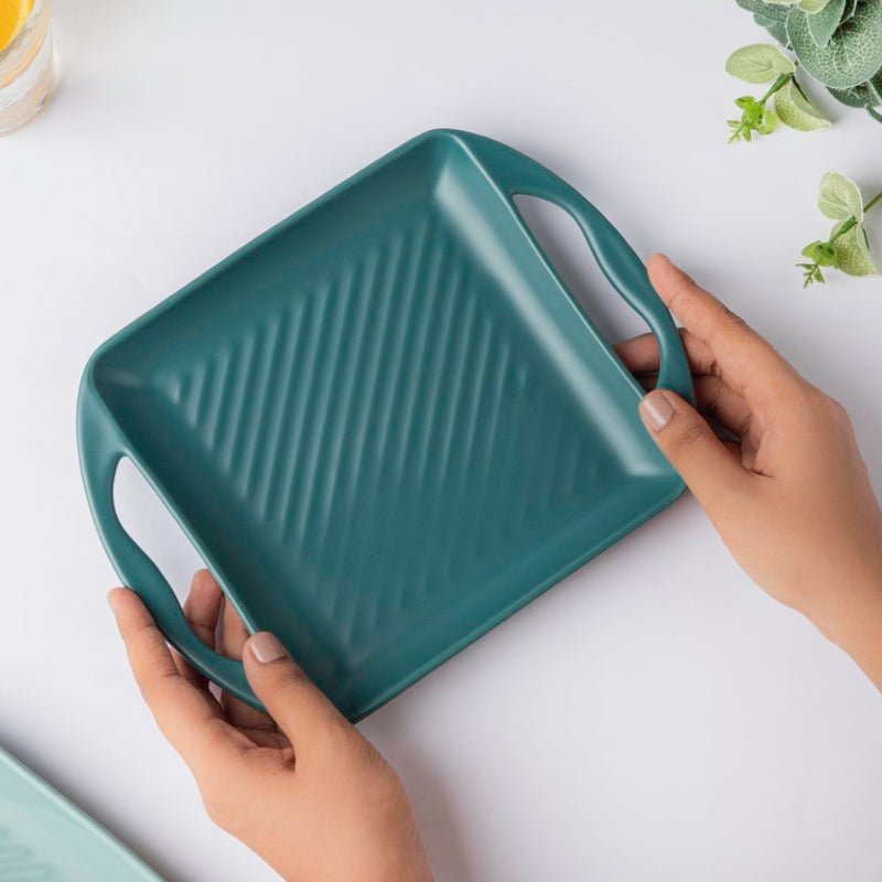 Green Square Baking Tray Small