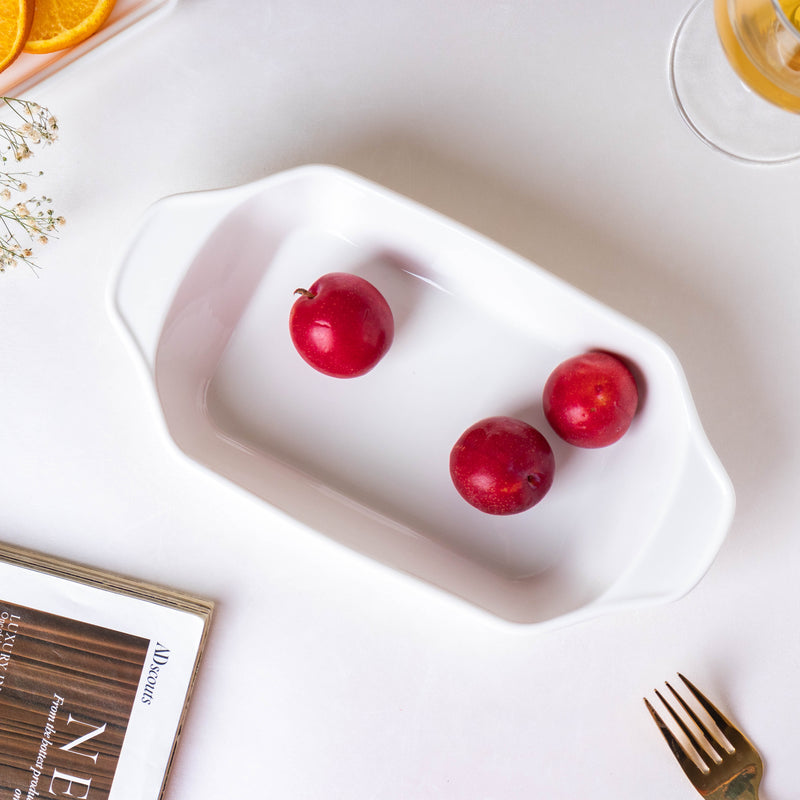 Serena Lily White Plate For Baking - Baking Dish