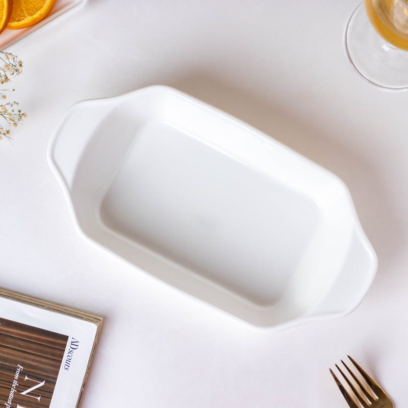 Serena Lily White Plate For Baking - Baking Dish