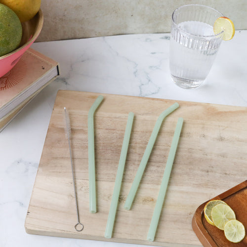 Glass Straw Set of 4