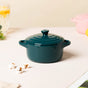 Mini Bowl With Lid And Handle Green 220ml - Baking Dish