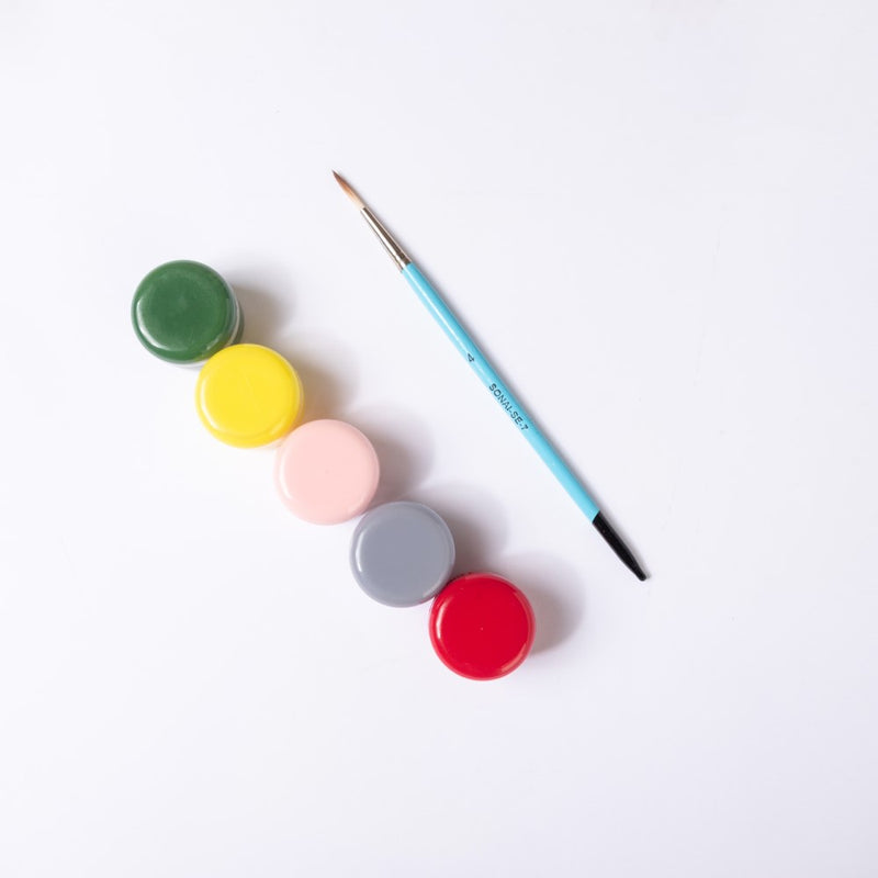 Tropical Flora Wooden DIY Paint Kit 13x10 Inch