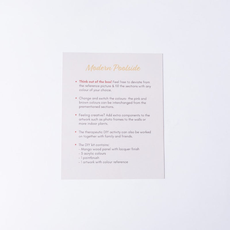 Modern House Wooden DIY Paint Kit 13x10 Inch