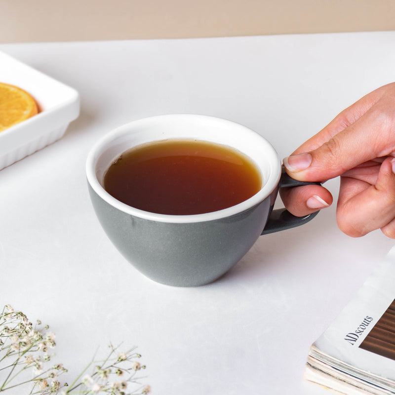 Grey Floyd Ceramic Cup 150 ml- Tea cup, coffee cup, cup for tea | Cups and Mugs for Office Table & Home Decoration