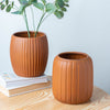 Caramel Brown Vase - Flower vase for home decor, office and gifting | Room decoration items