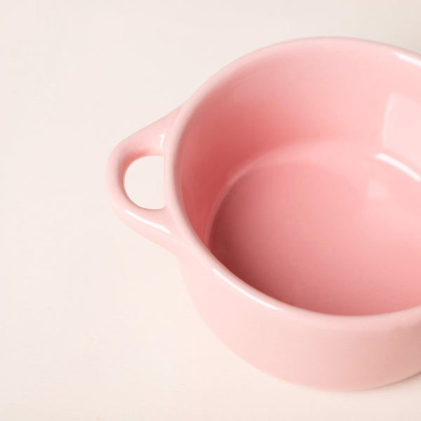 Mini Ceramic Bowl With Lid Pink 220ml