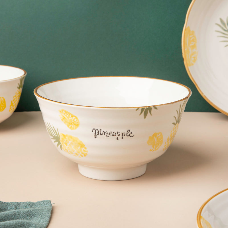 Pineapple Snack Set For 4