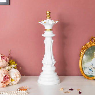 Chess Queen Showpiece White 14 Inch - Showpiece | Home decor item | Room decoration item