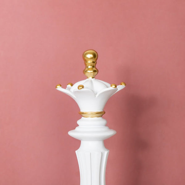 Chess Queen Showpiece White 14 Inch - Showpiece | Home decor item | Room decoration item