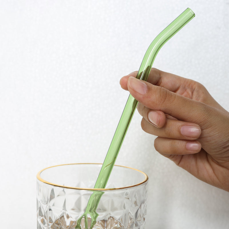 Glass Drinking Straw Set of 4
