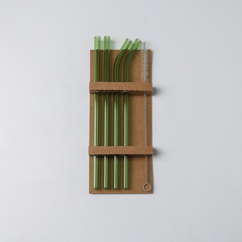 Glass Drinking Straw Set of 4