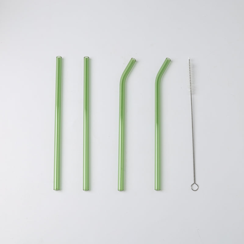 Glass Drinking Straw Set of 4