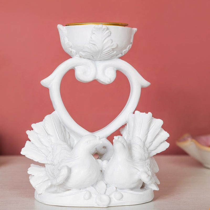 Birds Of Love Showpiece White - Showpiece | Home decor item | Room decoration item