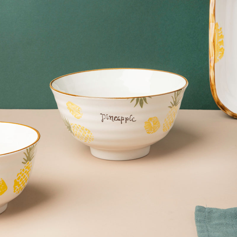 Pineapple 16 piece Soup Set For 4
