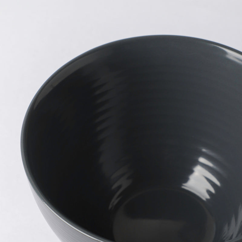 Adora Glossy Soup Bowl Black 500ml - Bowl, soup bowl, ceramic bowl, snack bowls, curry bowl, popcorn bowls | Bowls for dining table & home decor