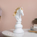 Knight Horse Chess Piece Decor White 10 Inch - Showpiece | Home decor item | Room decoration item