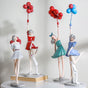 Girl With Balloons Showpiece - Showpiece | Home decor item | Room decoration item