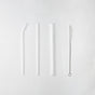 Crystal Clear Glass Straw Set of 3