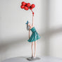 Girl With Balloons Showpiece - Showpiece | Home decor item | Room decoration item